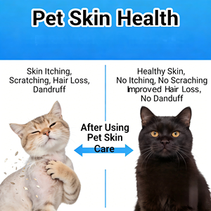 Granulés de complément alimentaire <span class=keywords><strong>naturel</strong></span> personnalisés OEM/ODM pour animaux de compagnie : prébiotiques, probiotiques, vitamines pour la santé de la peau, du pelage et l'immunité contre les démangeaisons chez les chiens - Product Image 3