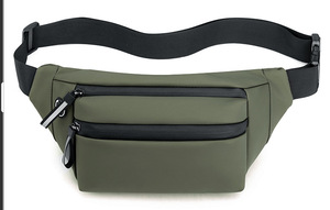 Riñonera Grande Impermeable para Hombre, Riñonera Personalizada al por Mayor, Riñonera para Dinero y Teléfono, Riñonera Beige de Moda para Correr - Product Image 4