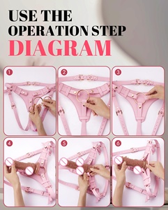 Strap on Dildo Sex Toys Adjustable Waist Thigh Strap on Pegging <strong>Harness</strong> Adult Strapless Strap for Lesbian Gay Vaginal Anal Play - Product Image 4