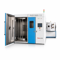 Máquina de Recubrimiento Iónico Multiarco AsiaLink, Equipo de Deposición al Vacío con Mesa Giratoria para Herramientas CNC