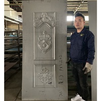 6 de la puerta del Panel de pieles bobina de acero laminado en frío máquina de prensa para melamina Puerta de piel