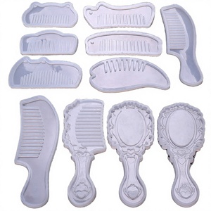 Moldes de silicona DIY de múltiples diseños para resina epoxi, peines y espejos, moldes de silicona para peines de resina, herramientas para pasteles - Product Image 2
