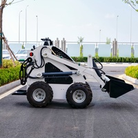 Topsense Euro 5 EPA Diesel Skid Steer Mini pale ruote con tagliaerba