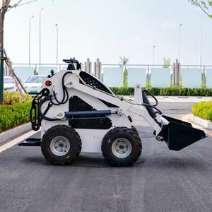 Topsense Euro 5 EPA selip Diesel Steer roda <span class=keywords><strong>Mini</strong></span> <span class=keywords><strong>Loader</strong></span> dengan mesin pemotong rumput Mulcher hutan - Product Image 3