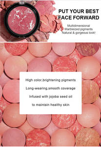 Produits de maquillage transfrontaliers en stock sans logo Fards à joues multicolores colorés et durables - Product Image 3