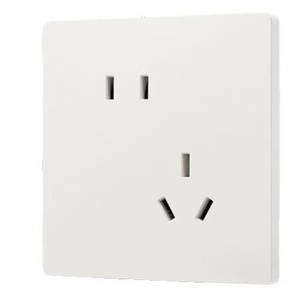 Prise interrupteur 86*86*8mm authentique officielle 825, finition mate dépolie, cinq trous, style crème, 16A, texture blanc jade pour climatiseur - Product Image 1