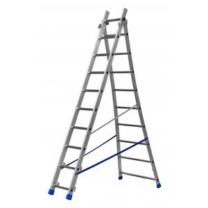 GIERRE - ALSP209 Echelle convertible en deux sections - EAN 8013186243583 ECHELLES ECHELLES TRANSFORMABLES - Product Image 1