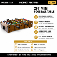 Table de Baby-Foot Commercial d'Intérieur Personnalisable de 60 cm en MDF pour Enfants