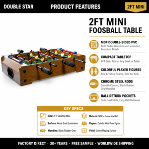 Table de Baby-Foot Commercial d'Intérieur Personnalisable de 60 cm en MDF pour Enfants - Product Image 2