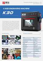 Machine de gravure CNC 4 axes K30 universelle et machine de fraisage dentaire avec système CAD pour le traitement du PMMA et du zircone