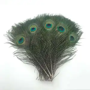 25-30cm naturale della piuma del pavone FAI DA TE fatti a mano artigianato disposizione dei fiori della decorazione commercio all'ingrosso