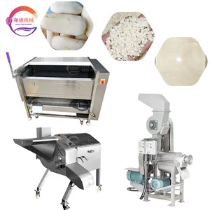 Cassave Peeling Wasmachine Cassave Blokjes Snijden Cassave Sap Extractie Machine