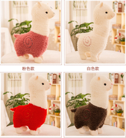 Oreiller en peluche d'alpaga, coussin doux, personnalisé, jouets animaux en peluche, bébé, mouton, chèvre, chèvre, agneau, cadeau pour enfants, vente en gros