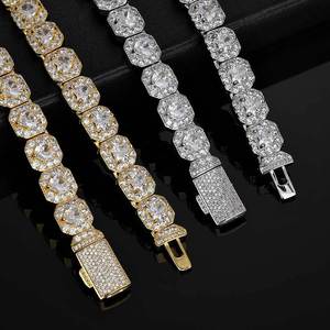 Collares de Joyería de Moda para Hombre, Estilo Hip Hop, de Alta Gama, con Moissanita y Zirconia Cúbica (CZ) con incrustaciones, Cadena Cubana tipo Tenis, Antideslustre, Venta al por Mayor - Product Image 3