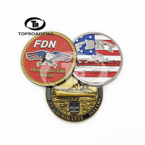 Moneda Conmemorativa de la Estatua de la Libertad, Fabricada a Medida, de Aleación de Zinc Esmaltada en 3D - Product Image 1