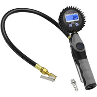 Détecteur de pression des pneus numérique à arrêt automatique U-NAI UN-9707 0-150 PSI avec poignée ergonomique et embout en cuivre pour voiture et moto