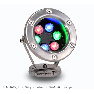 Đèn Bên Ngoài 24 Điện Áp Đa Màu 6W Dmx Led Ánh Sáng Dưới Nước - Product Image 3