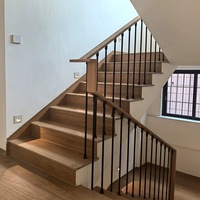 Vente directe usine – Carreaux de céramique émaillés intégrés 480x1200, motif bois massif, antidérapants, bord arrondi, pour marches d'escalier, style intérieur moderne