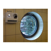 Ventana circular de aluminio Círculo de aluminio Ventana de pivote vertical redonda