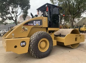 <b>Used</b> Caterpillar CS683E Single Drum Vibratory <b>Road</b> <b>Roller</b> 18.8 Ton Soil Compactor For Highway Construction - Product Image 4
