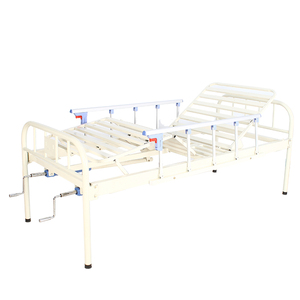 Cama de Hospitalización médica moderna, cabecero de hierro, respaldo ajustable de 2 manivelas y reposapiernas - Product Image 3