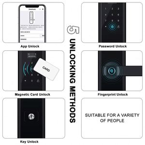 กุญแจล็อคประตูอัจฉริยะ TT ยี่ห้อ YiTechE  แผงอลูมิเนียมอัลลอยด์แบบกำหนดเอง + กระจกนิรภัย  พร้อมระบบสแกนลาย<span class=keywords><strong>นิ้ว</strong></span>มือและแป้นกด<span class=keywords><strong>แบบ</strong></span>สัมผัส - Product Image 3