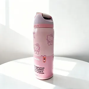 ขวดน้ำ OWALA FreeSip - ฝาปิดแบบดูดสองทาง, ปราศจากสาร BPA, ป้องกันการรั่วซึม, ขนาด 32 ออนซ์ เหมาะสำหรับใส่ในที่วางแก้วในรถยนต์, สีสันสดใส - Product Image 2