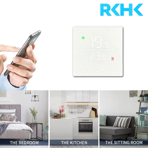 RKHK Tuya WiFi-Thermostat Smart Weiß Gas-Boiler Fußbodenheizung Temperaturregler <span class=keywords><strong>Alexa</strong></span> Google Sprachsteuerung - Product Image 1
