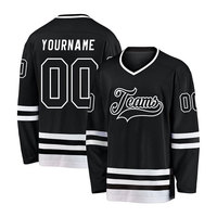 Maillots de football de baseball à manches longues personnalisés sublimés par OEM maillots de hockey sur glace logo personnalisé maillots de style t-shirt uniformes