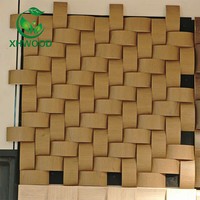 Panneau acoustique 3D en mosaïque certifié CE ISO9001 UKCA, panneau absorbant le son directement de l'usine pour la décoration murale
