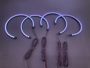 Led Angel Eyes bianco rosso blu giallo Moto Halo anello luce angel's Eye proiettore DRL lampada di marcia diurna per BMW E36 E38 E39 E46 - Product Image 4