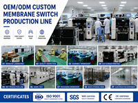 OEM Custom Membrane Switch Keypad With Graphic Overlay and Flexible Tail for Industrial Machine Control Panel System
