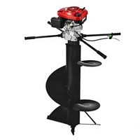 Tarière thermique verticale à quatre temps 196cc 225cc 240cc avec embout interchangeable pour le creusement de trous de poteaux en agriculture