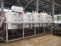 Nouvelle machine automatique de raffinage d'huile végétale pour ligne de production d'huile de sésame et de soja, rendement élevé en huile, moteur de marque réputée