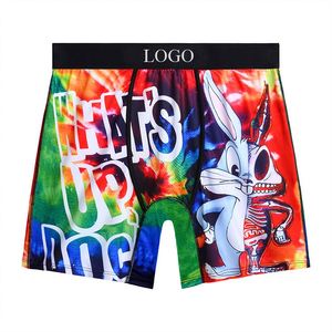 Calzoncillos bóxer de hombre de tiro medio con estampado digital de dibujos animados, de spandex/poliéster, de secado rápido, transpirables, suaves y elásticos, de punto, ¡los más vendidos! - Product Image 2