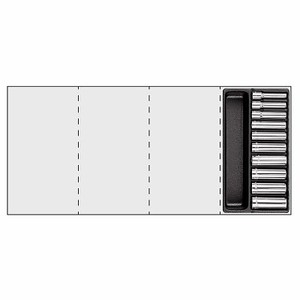 Boîte de rangement d'outils Usag Tool Tray 519/235AEL en plastique portable, 13 compartiments, 104x188x45 mm - Product Image 1