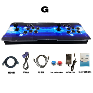 G-004 Mini Arcade Game Bartop Box de 17 Polegadas com Joystick, Manual em Inglês, Potência 26800 em 1 Jogos, Pinball Retrô - Product Image 4