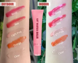 Jelly Lipstick Crystal Lipbalm Water Mirror Lip Gloss Long Lasting Moisturizing Care Lip Stain Pink Lip Balm