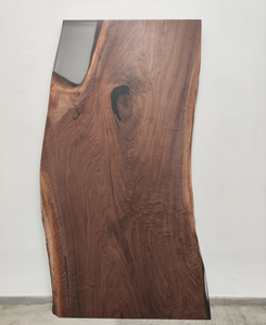 Mesa de Comedor de Madera Maciza con Borde Natural, Moderna y Popular, Resistente, Ecológica, Multiusos, para Hogar, Bar o Comedor, 1.95m - Product Image 3