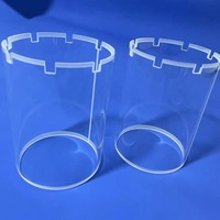 Tube en verre de quartz conique sur mesure, résistant aux hautes températures, offrant des services de pliage, soudage et découpe, haute pureté, fabriqué par un professionnel.