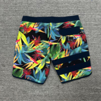 Shorts de bain décontractés pour hommes à séchage rapide, imprimés par sublimation, violet, bleu, blanc, avec poches, taille mi-haute élastique