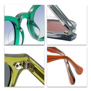 Lunettes de soleil polarisantes <span class=keywords><strong>TAC</strong></span> en acétate unisexe personnalisées pour hommes Lunettes de soleil coréennes célèbres de haute qualité Lunettes de soleil de marque avec logo - Product Image 6