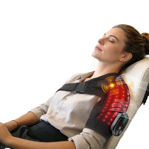Masseur d'épaule électrique à lumière rouge, vibration et chauffage, instrument de physiothérapie pour les articulations du cou, avec minuterie intelligente - Product Image 2