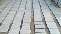 Dalles de granit blanc poli SGZ, pierre naturelle gris moucheté, pour façade extérieure, cuisine, projets publics, pavage, prix usine