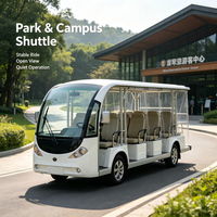 Mini-bus navette électrique 14 places pour visites touristiques, parcs à thème, mariages et événements, moteur 4kW, 30 km/h, capacité de montée personnalisée de 25 %