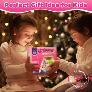 JOYSUN Plastic Light-Up Animals &amp; Nature Theme <strong>Terrarium</strong> <strong>Kit</strong> for Kids DIY LED Night Light Educational Gift for Girls Ages 7-12 - Product Image 5