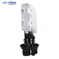 Unionfiber Boîtier de raccordement optique extérieur de type dôme 96 fibres, boîte de jonction de câble à fibre optique, type mécanique vertical