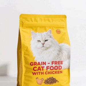 Sac à fond carré avec fermeture éclair et poignée, imprimé avec logo personnalisé, résistant à l'humidité, en PE de qualité alimentaire, pour litière pour chat - Product Image 5