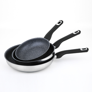 Nouvel ensemble de batterie de cuisine en pierre médicale : poêle à frire, marmite à soupe, casserole, faitout, pot à lait - Product Image 4