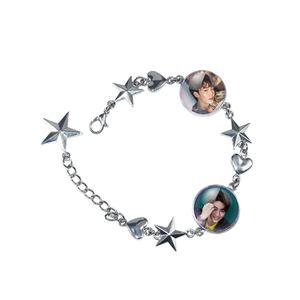 สร้อยข้อมือดาวไทยสำหรับเด็กชายเด็กหญิง งานแฮนด์เมด ดีไซน์ดาวห้าแฉก แฟชั่น โลหะผสมสังกะสี ของขวัญวันเกิด อุปกรณ์เสริมกระเป๋านักเรียน - Product Image 5